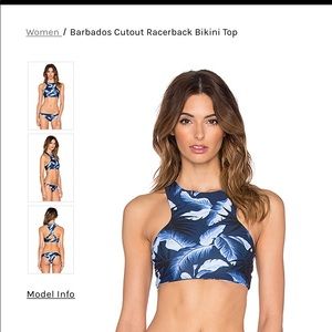 MIKOH Cutout Racerback Bikini Top